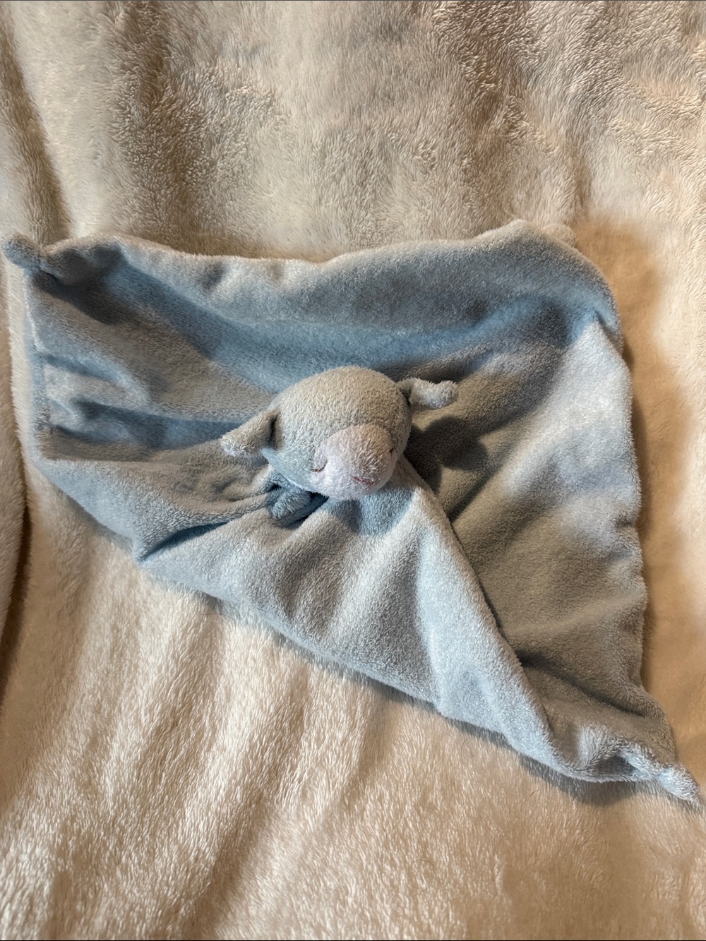 Angel Dear Light Blue Plush Lovey